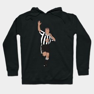 Alan Shearer 90s Iconic Goal Celebration Football Minimalist Hoodie